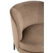 Tumbona redonda de madera marrón 71x67x66 cm