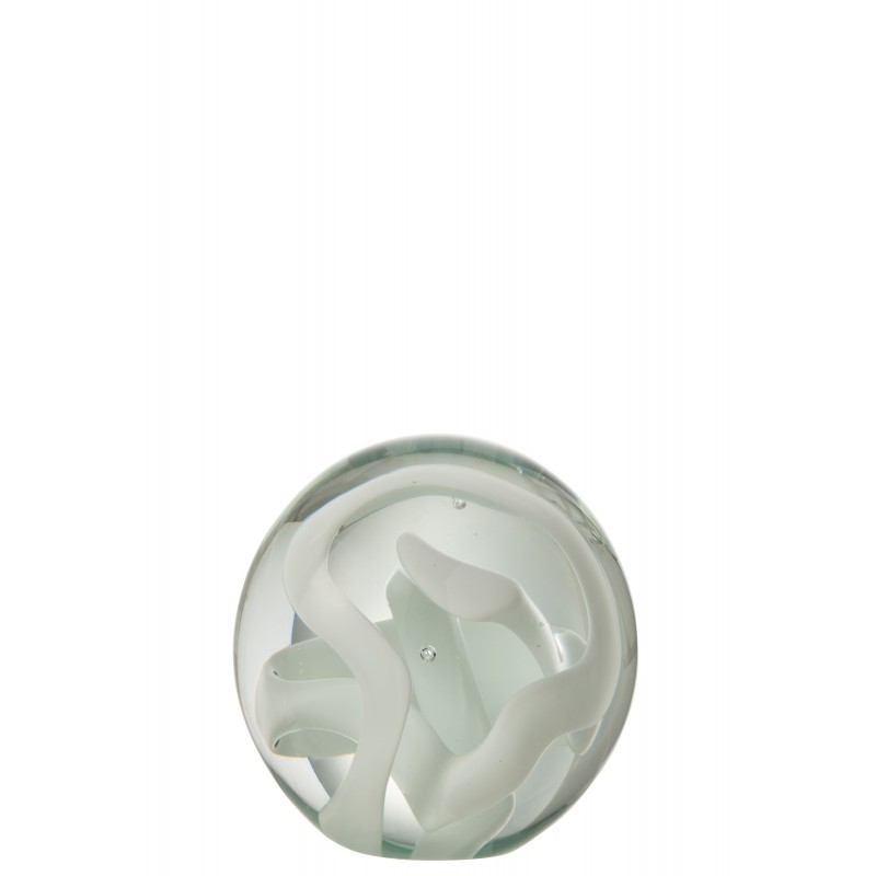 Portapapeles de vidrio blanco de 10x10x10 cm
