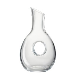 Carafe moderne avec trou en verre H30cm