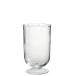 Portavelas de vidrio transparente 16.5x12.5x30 cm