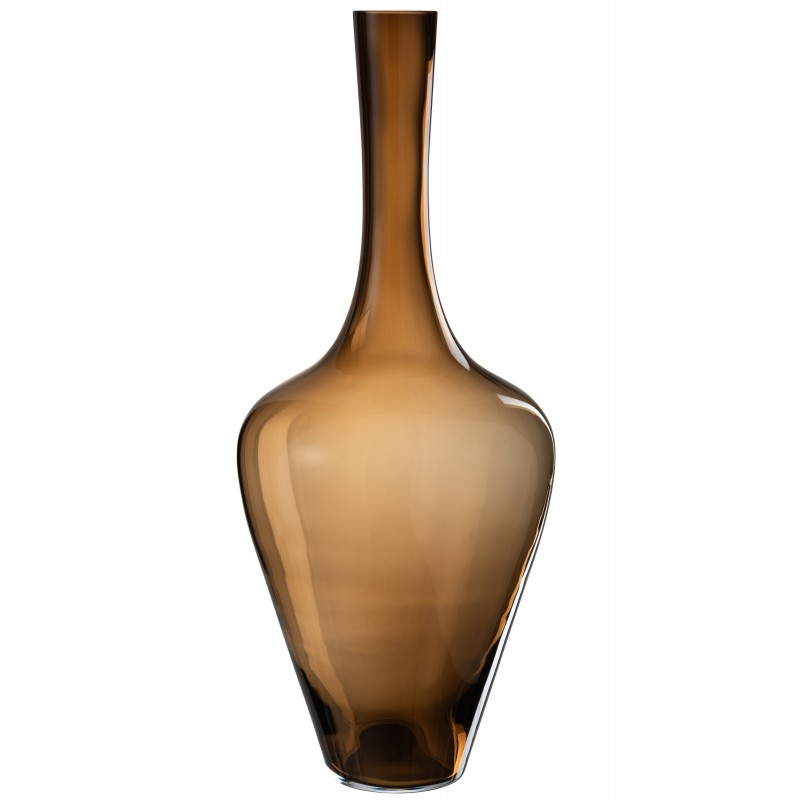 Vase en verre marron 29x29x71 cm