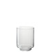 Photophore en verre transparent 18x18x23 cm