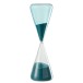 Reloj de arena de vidrio azul de 30 cm