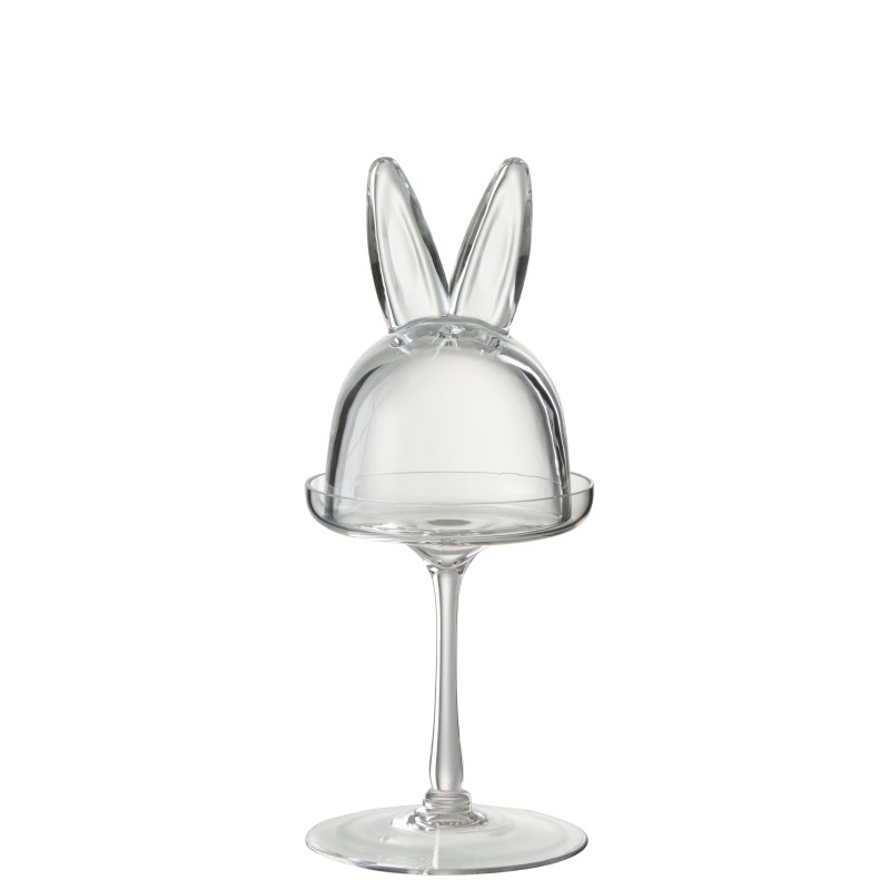CLOCHE LAPIN VERRE TR SMALL