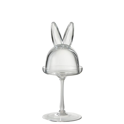CLOCHE LAPIN VERRE TR SMALL