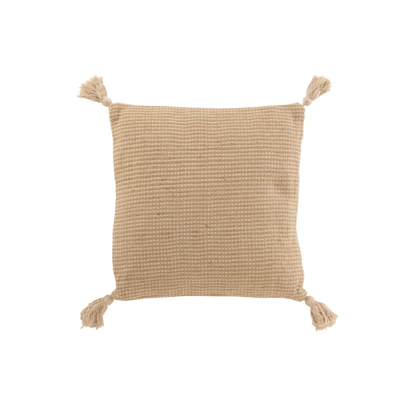 Cuscino quadrato con pompon in juta e cotone beige 64x64cm - Cuscino da esterno
Cuscino quadrato con pompon in juta e cotone beige 64x64cm - Cuscino da esterno