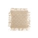 Cuscino quadrato con frange in cotone beige 44x44cm - Cuscino per esterni Cuscino quadrato con frange in cotone beige 44x44cm - Cuscino per esterni