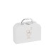 Valise naissance ourson blanc en carton blanc 20.5x15.5x7 cm Valise naissance ourson blanc en carton blanc 20.5x15.5x7 cm