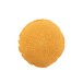 Cuscino rotondo con pizzo in cotone ocra 38x38cm Cuscino rotondo con pizzo in cotone ocra 38x38cm