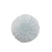 Cuscino rotondo con pizzo di cotone blu 40x40cm Cuscino rotondo con pizzo di cotone blu 40x40cm