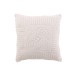 Cuscino quadrato in cotone bianco con pizzo 43x43cm Cuscino quadrato in cotone bianco con pizzo 43x43cm