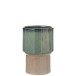 Cache-pot en céramique vert 15.5x15.5x23 cm