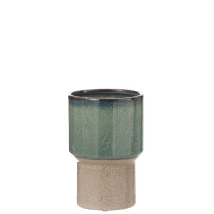CACHE POT JADE CERAMIQUE VERT SMALL