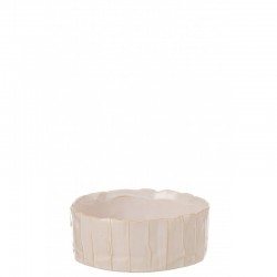Jarra de leche de cerámica blanca 19x19x8cm