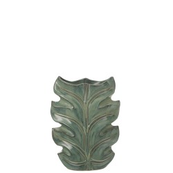 Vase poséidon en céramique vert 25x12x35 cm