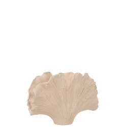 Cachepot en céramique beige