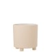 Macetero de cerámica beige de 26x26x27 cm Macetero de cerámica beige de 26x26x27 cm