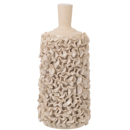 VASE CREPON CERAMIQUE BEIGE