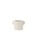 Vaso in ceramica bianca 16,5x8,5x11,5 cm Vaso in ceramica bianca 16,5x8,5x11,5 cm