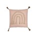 Cuscino quadrato arcobaleno in poliestere rosa 40x40cm Cuscino quadrato arcobaleno in poliestere rosa 40x40cm