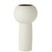Vase boule sur pied haut en céramique blanc 15x15x31 cm Vase boule sur pied haut en céramique blanc 15x15x31 cm