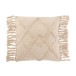 Cuscino rettangolare in poliestere beige 68x50x10cm Cuscino rettangolare in poliestere beige 68x50x10cm