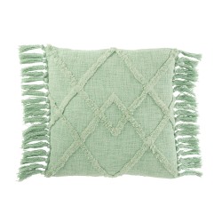 Coussin rectangulaire en polyester Vert menthe 70x52x1cm