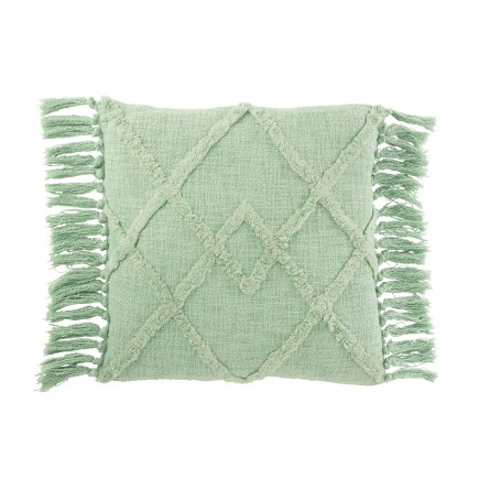 Coussin rectangulaire en polyester Vert menthe 70x52x1cm