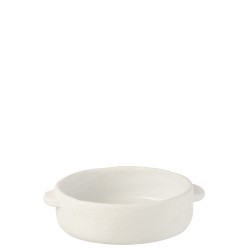 POT PLAT GUSTAVE CIMENT BLANC