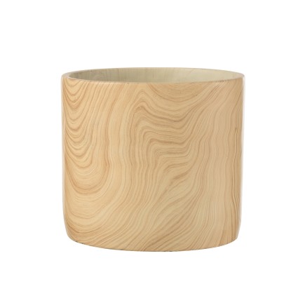 Vaso di fiori in ceramica beige 21,5x21,5x19,5 cm