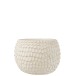 Cache-pot en céramique blanc 31.5x31.5x25 cm Cache-pot en céramique blanc 31.5x31.5x25 cm