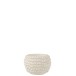 Cache-pot en céramique blanc 19x19x12.5 cm Cache-pot en céramique blanc 19x19x12.5 cm