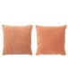 Conjunto de 2 almofadas quadradas em algodão rosa 44x44cm Conjunto de 2 almofadas quadradas em algodão rosa 44x44cm