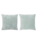 Set de 2 cojines cuadrados de poliéster Azur 45x45x14cm