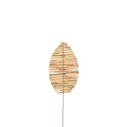 Hoja de bambú ramificada en madera natural 25x2x91 cm