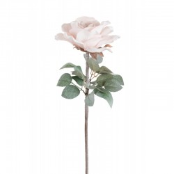 Rose en textile Saumon 17x14x65.5 cm