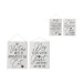 Set de 2 pancartes en métal blanc 26.5x0.5x35 cm Set de 2 pancartes en métal blanc 26.5x0.5x35 cm
