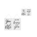 Lot de 2 pancartes avec texte anglais et français en métal blanc 20x29cm Lot de 2 pancartes avec texte anglais et français en métal blanc 20x29cm