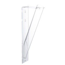Tube pour fleur en plastique transparent 41.5x7.5x14 cm