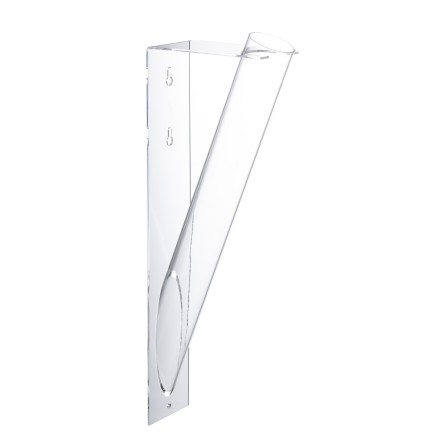 Tube pour fleur en plastique transparent 41.5x7.5x14 cm