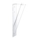 Tube pour fleur en plastique transparent 41.5x7.5x14 cm Tube pour fleur en plastique transparent 41.5x7.5x14 cm