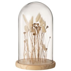 Guirlande lumineuse décoration cadeau verre fleur dôme fleurs