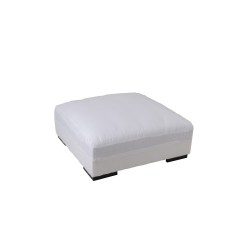 Pouf carré blanc