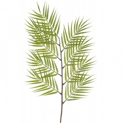 Branche de bambou en plastique vert 27x27x100 cm