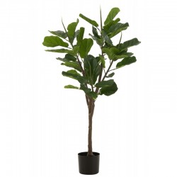 Ficus artificiel dans pot en plastique vert 30x30x129 cm