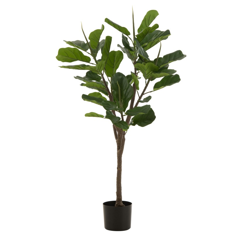 Ficus artificiel dans pot en plastique vert 30x30x129 cm Ficus artificiel dans pot en plastique vert 30x30x129 cm