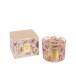 Bougie parfumée hapiness 35H dans pot en verre rose 10x10x7.5 cm Bougie parfumée hapiness 35H dans pot en verre rose 10x10x7.5 cm