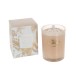 Vela perfumada Happy faces 70H en tarro de vidrio beige 10x10x12.5 cm