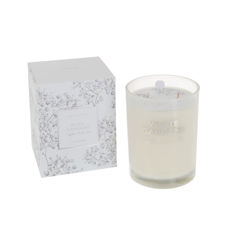 Vela perfumada blanca 70H 10*10*12.5 cm