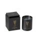 Vela perfumada signo de Escorpio 50H en tarro de vidrio negro 8x8x9.5 cm